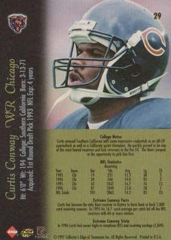 1997 Collector's Edge Extreme #29 Curtis Conway Back