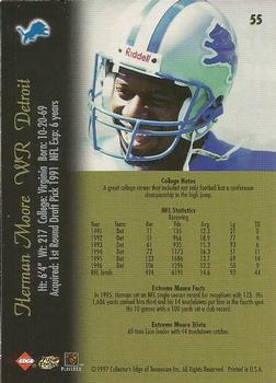 1997 Collector's Edge Extreme #55 Herman Moore Back