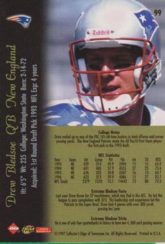 1997 Collector's Edge Extreme #99 Drew Bledsoe Back