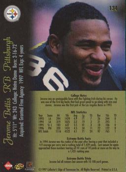 1997 Collector's Edge Extreme #134 Jerome Bettis Back