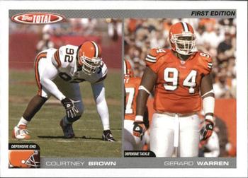 2004 Topps Total - First Edition #228 Courtney Brown / Gerard Warren Front