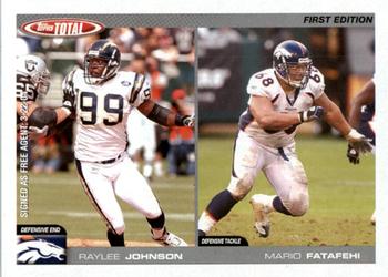 2004 Topps Total - First Edition #230 Raylee Johnson / Mario Fatefehi Front