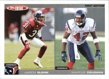 2004 Topps Total - First Edition #233 Aaron Glenn / Marcus Coleman Front
