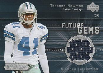 2004 Upper Deck Diamond Collection All-Star Lineup - Future Gems Jersey #FG-TN Terence Newman Front