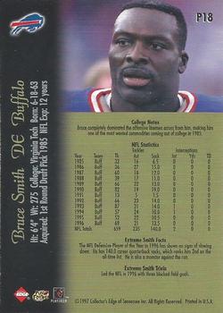 1997 Collector's Edge Extreme - Foil #P18 Bruce Smith Back