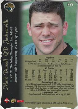 1997 Collector's Edge Extreme - Foil #P72 Mark Brunell Back