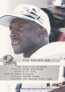1997 Collector's Edge Extreme - Force #8 Tim Brown Back