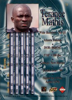 1997 Collector's Edge Masters #11 Terance Mathis Back