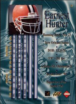 1997 Collector's Edge Masters #17 Earnest Hunter Back
