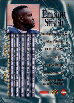 1997 Collector's Edge Masters #71 Emmitt Smith Back