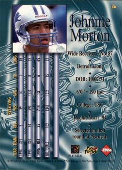 1997 Collector's Edge Masters #86 Johnnie Morton Back