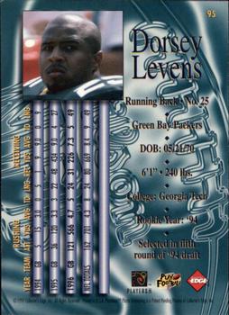 1997 Collector's Edge Masters #95 Dorsey Levens Back