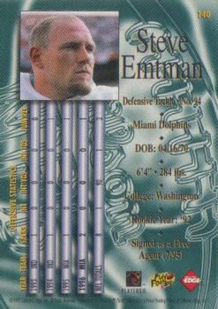 1997 Collector's Edge Masters #140 Steve Emtman Back