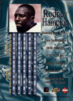 1997 Collector's Edge Masters #174 Rodney Hampton Back