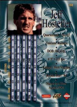 1997 Collector's Edge Masters #188 Jeff Hostetler Back