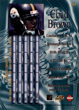 1997 Collector's Edge Masters #207 Chad Brown Back