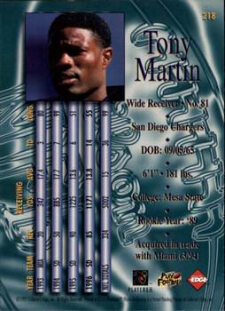 1997 Collector's Edge Masters #218 Tony Martin Back