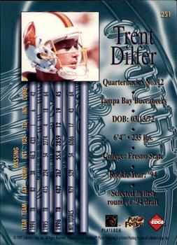 1997 Collector's Edge Masters #251 Trent Dilfer Back