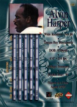 1997 Collector's Edge Masters #252 Alvin Harper Back