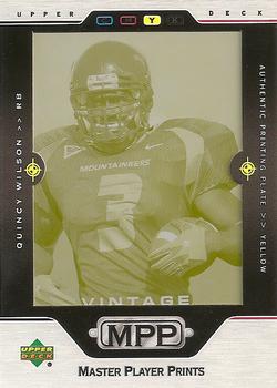 2004 Upper Deck - UD Exclusives Vintage Printing Plates Yellow #266 Quincy Wilson Front