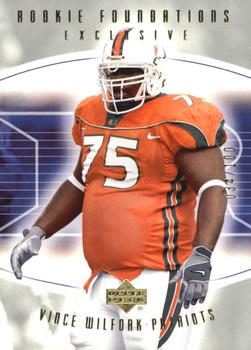 2004 Upper Deck Foundations - Exclusive Gold #230 Vince Wilfork Front