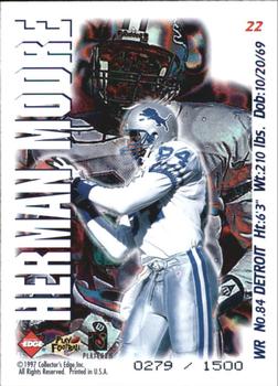 1997 Collector's Edge Masters - Night Games #22 Herman Moore Back