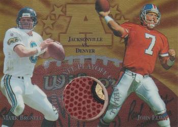 1997 Collector's Edge Masters - Playoff Game Ball #6 Mark Brunell / John Elway Front