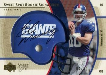 2004 Upper Deck Sweet Spot - Gold Rookie Autographs #290 Eli Manning Front