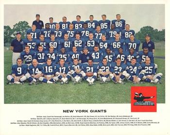 1962 Tang Team Photos #NNO New York Giants Front
