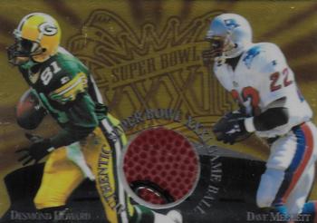 1997 Collector's Edge Masters - Super Bowl XXXI Game Ball #3 Desmond Howard / Dave Meggett Front