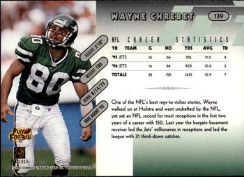 1997 Donruss #139 Wayne Chrebet Back