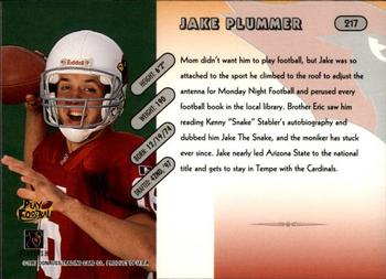 1997 Donruss #217 Jake Plummer Back