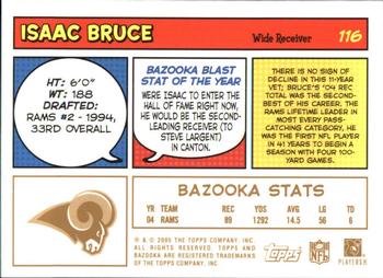 2005 Bazooka - Gold #116 Isaac Bruce Back
