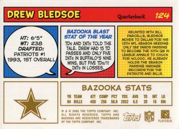 2005 Bazooka - Gold #124 Drew Bledsoe Back