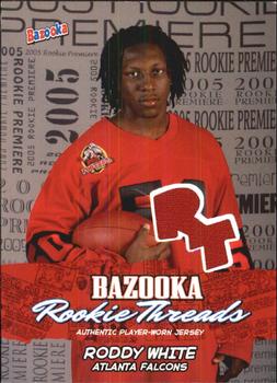 2005 Bazooka - Rookie Threads #BZR-RW Roddy White Front