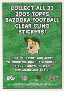 2005 Bazooka - Window Clings #NNO Green Bay Packers Back