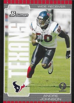 2005 Bowman - First Edition #97 Andre Johnson Front