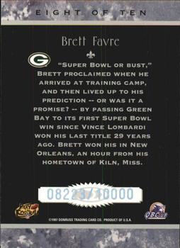 1997 Donruss - Legends of the Fall #8 Brett Favre Back