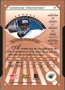1997 Donruss Preferred - Cut To The Chase #89 James Stewart Back