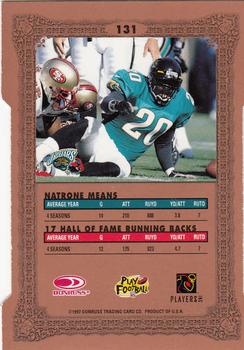 1997 Donruss Preferred - Cut To The Chase #131 Natrone Means Back