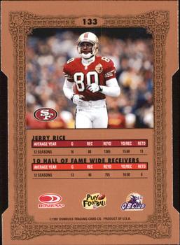 1997 Donruss Preferred - Cut To The Chase #133 Jerry Rice Back