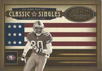 2005 Donruss Classics - Classic Singles Gold #CS-10 Jerry Rice Front