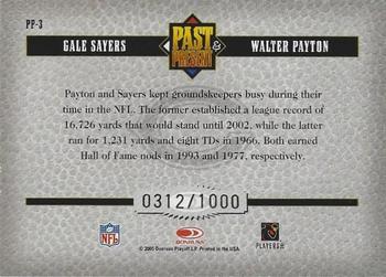 2005 Donruss Classics - Past and Present Bronze #PP-3 Gale Sayers / Walter Payton Back