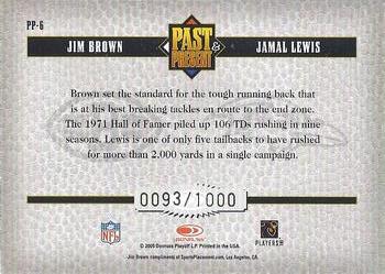 2005 Donruss Classics - Past and Present Bronze #PP-6 Jim Brown / Jamal Lewis Back