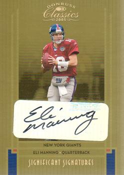 2005 Donruss Classics - Significant Signatures Gold #62 Eli Manning Front