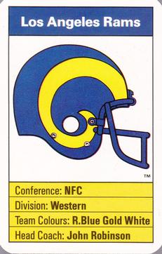 1987 Ace Fact Pack Los Angeles Rams #NNO Rams Information Front