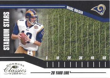 2005 Donruss Classics - Stadium Stars 20 Yard Line Gold #SS-41 Marc Bulger Front