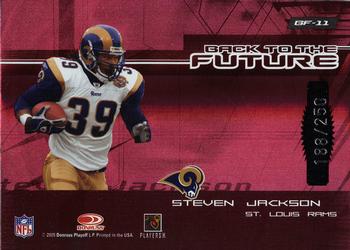 2005 Donruss Elite - Back to the Future Red #BF-11 Marshall Faulk / Steven Jackson Back