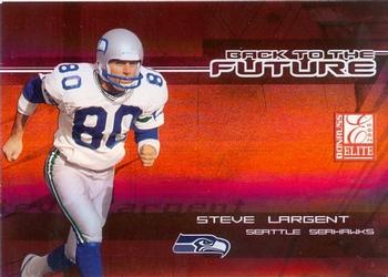 2005 Donruss Elite - Back to the Future Red #BF-5 Steve Largent / Darrell Jackson Front