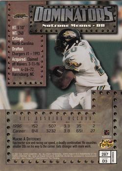 1997 Finest #287 Natrone Means Back